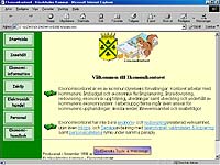 Design, produktion och uppl&auml;ggning av Intranetsite f&ouml;r Ekonomikontoret, H&auml;ssleholms Kommun -  1998