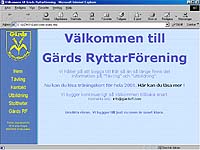 G&auml;rds Ryttarf&ouml;rening, stor svensk arrang&ouml;r av  f&auml;ltt&auml;vlan - 2001
